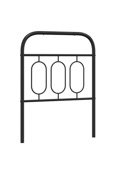 vidaxl Metal replacement headboard, black, 75 cm