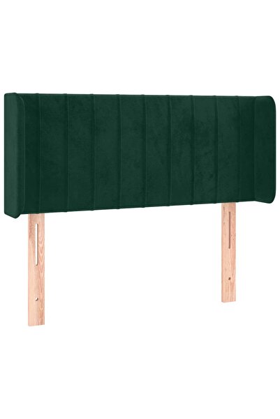 vidaxl Dark green headboard with wings 83x16x78/88 cm Velvet