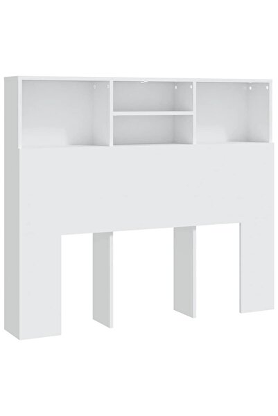vidaxl Headboard with wardrobe, white, 120x19x103.5 cm