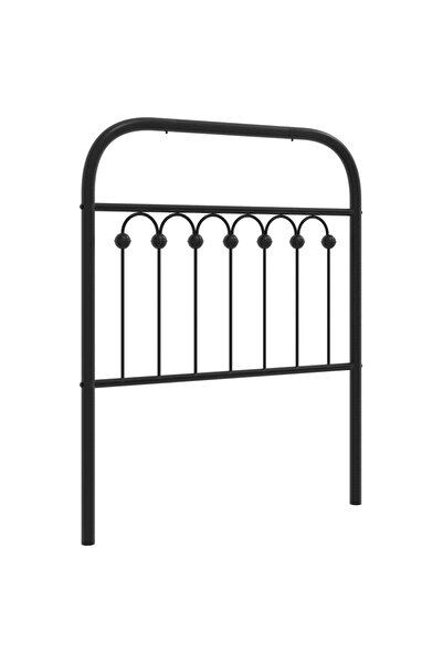 vidaxl Metal replacement headboard, black, 80 cm
