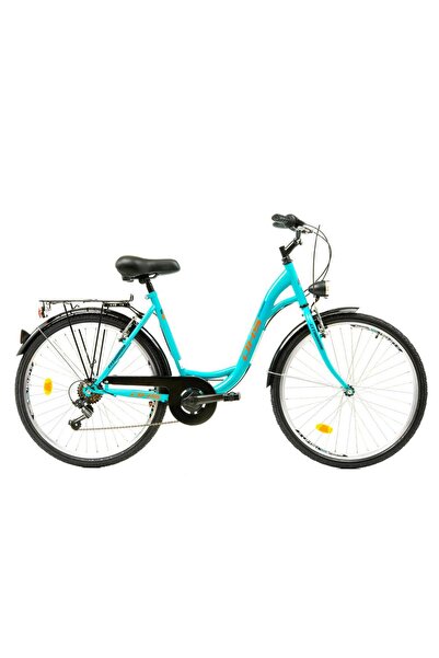DHS Citadinne 26034 City Bike, 26-inch Wheels, Size L, Turquoise