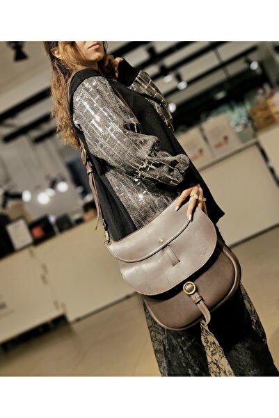 FACUTENSUD Unique Saddle Bag Bag of Crazy Horse Genuine Leather