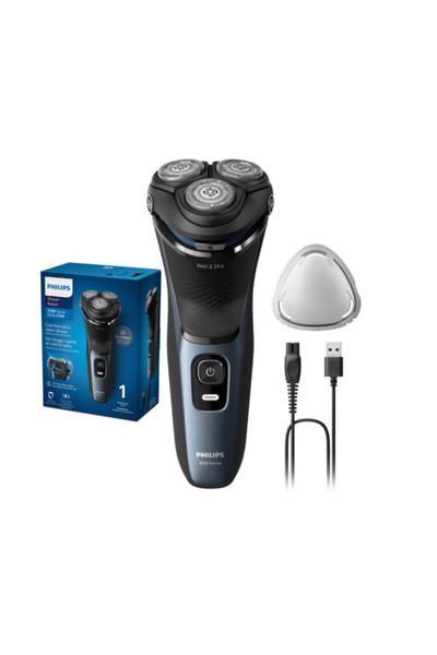 Philips Aparat de ras Shaver Seria 3000 S3144/00, Barbierit umed Åi uscat, Fa...