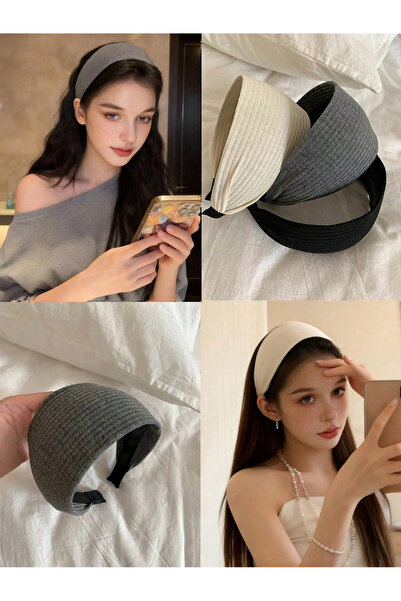 Generic 3 Pieces/1 Piece 38cm/14.96 Inch Circumference Acrylic Headband in Bl...