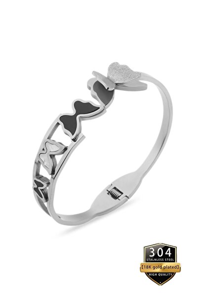 takantakana Vip, Butterfly Themed, Handcuff Bracelet, Stone Design, 30 Pieces...