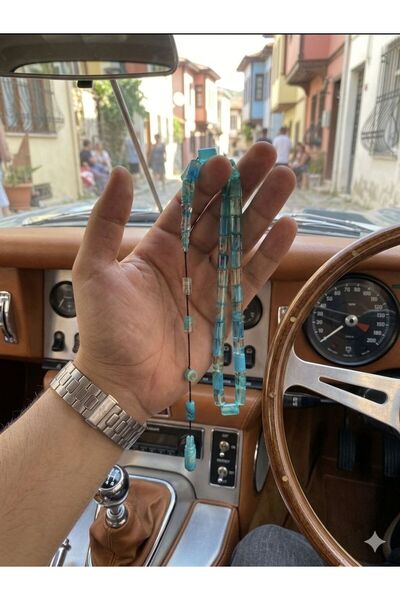 Tesbihcim Çeken Bilir Cut Model Fire Amber Prayer Beads