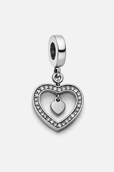 MakeWell Heart Within Heart Steel Charm