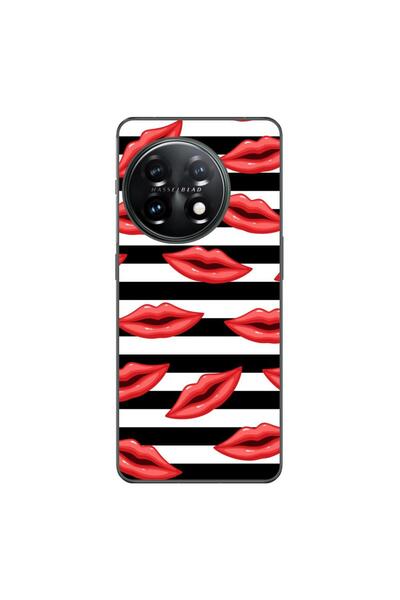 OEM Husa compatibila cu OnePlus 12R Silicon Gel Tpu Model Striped Kisses