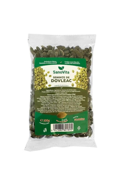 Sano Vita Sano Vita Pumpkin Seeds, 100g