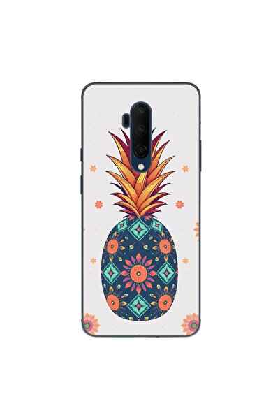 OEM Husa compatibila cu OnePlus 7T Pro Silicon Gel Tpu Model Floral Pineapple