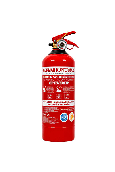 GERMAN KUPFERMAX 1 Kg ABC KKT Yangın Tüpü, TSE 862 EN 3-7, CE ve ISO 9001:200...