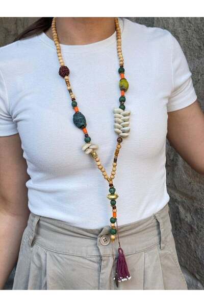 Bozhi Necklace Glass Beads Stylish Gift