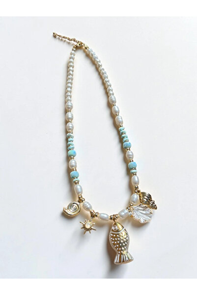 Bozhi Necklace Glass Beads Minimal Elegance