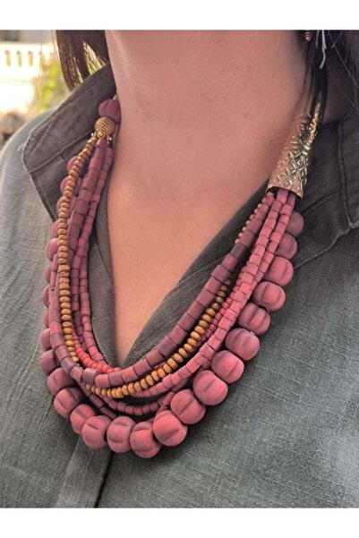 Bozhi Necklace Glass Beads Minimal Elegance