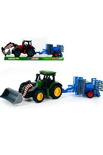 CasaDesteapta.ro Jucarie Tractor agricol cu cupă și semănătoare 45cm