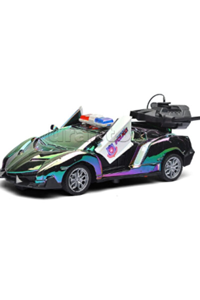 PlayFun Mașină cu Telecomandă „Super Car” cu Funcție de Spray (Fum) și Uși De...