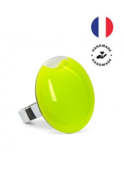 Pylones Glass Ring - Galet - Medium Milk