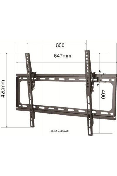 OSIO OSM-5834 Βάση τηλεόρασης 32″ – 70″ VESA 600 x 400