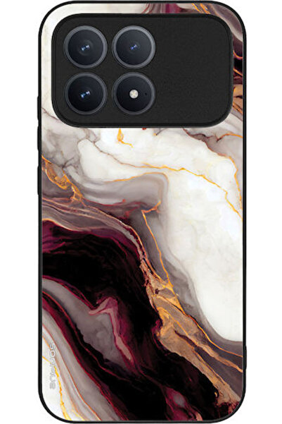 Other Θήκη Sonique Σειράς Marble για Xiaomi Poco F8 Pro 5G Βουργουνδίας