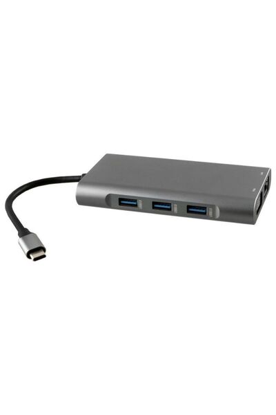 NSP N17 USB-C Hub 10 σε 1 (8340277) Type-C σε VGA με Audio, RJ45, PD, SDXC/SD...