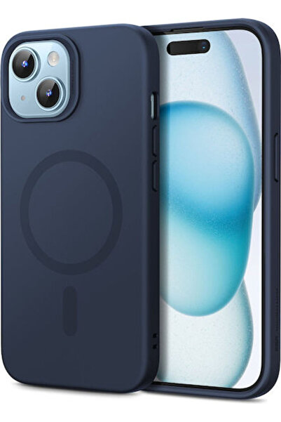 ESR Cloud Πίσω Κάλυμμα Πλαστικό / Σιλικόνης Μπλε (iPhone 15)