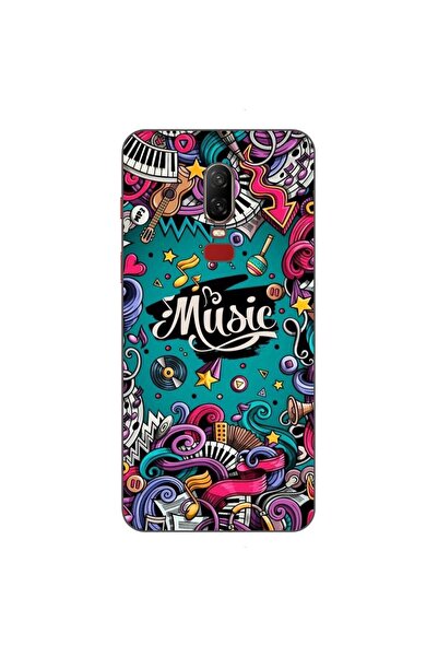 OEM Husa compatibila cu OnePlus 6 Silicon Gel Tpu Model Pop Art Music