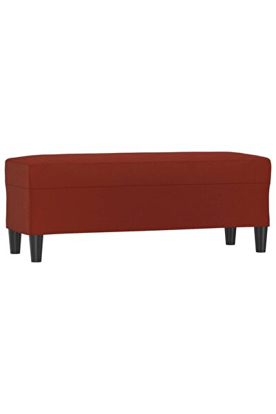 vidaxl Bancă, roșu vin, 100x35x41 cm, piele ecologică