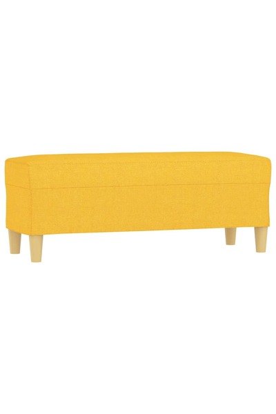vidaxl Bancă, galben deschis, 100x35x41 cm, textil