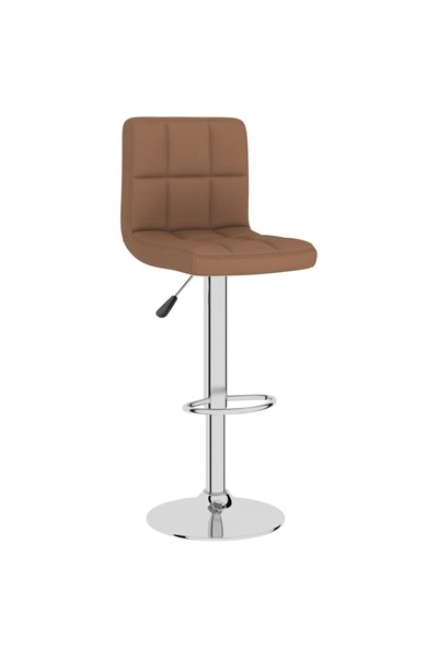 vidaxl Scaun de bar, maro, material textil