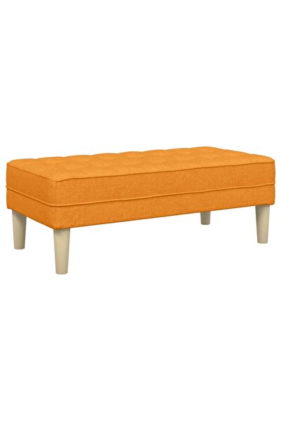 vidaxl bancă cu pernă Galben Întunecat 113 x 57 x 39 cm țesătură