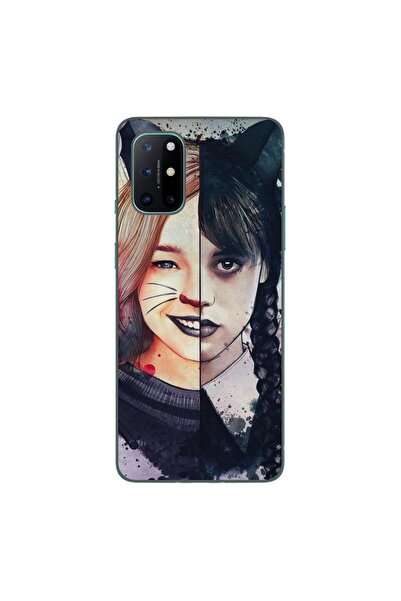 OEM Husa compatibila cu OnePlus 8T Silicon Gel Tpu Model Wednesday si Enid Si...
