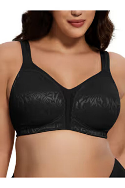 Other Wireless Minimizer Bra Unpadded Plus Size 105B – Black