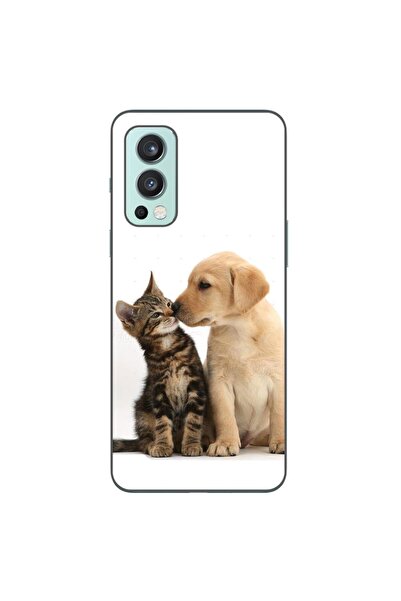 OEM Калъф, съвместим с OnePlus Nord 2, силиконов гел TPU, с десен Котенца, ку...