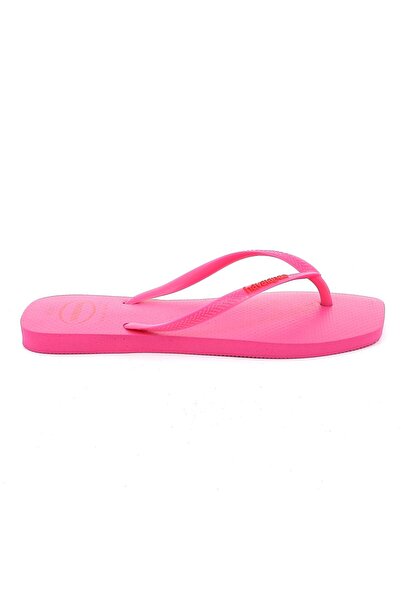 Havaianas Γυναικεία Σαγιονάρα Slim Square Logo Pop Up Χρώματος Ροζ 4148959-5784