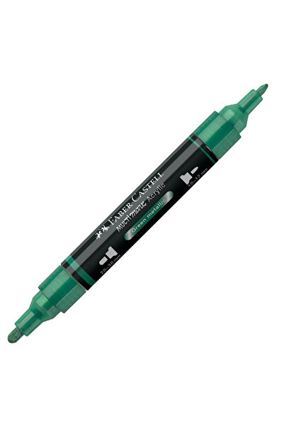 Faber Castell Acrylic Marker Multimark Color 295 Metallic Green Faber-Castell