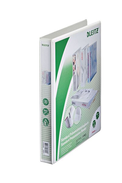 Leitz Caiet mecanic A4 2 inele 25mm/44mm Alb Maxi Panorama