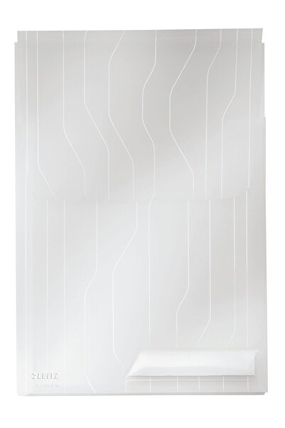 Leitz Dosar din plastic transparent cu burduf de 2cm, set de 3 COMBIFILE