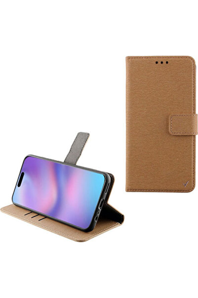 Other Volte-Tel Book Συνθετικό Δέρμα / Σιλικόνη Χρυσό (iPhone Air) Κωδικός: 8...