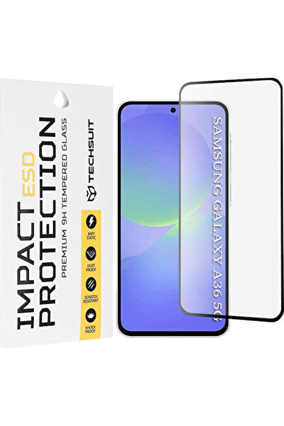 Techsuit Πίσω Κάλυμμα από Σκληρυμένο Γυαλί Μαύρο (Galaxy A36)