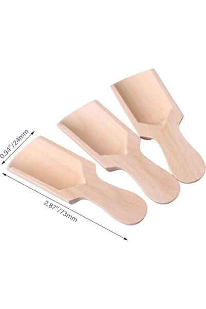 Yıldızan Nzr Beautestore Wooden Spice Spoon, Natural Wood Material, 6.5X2.3 C...