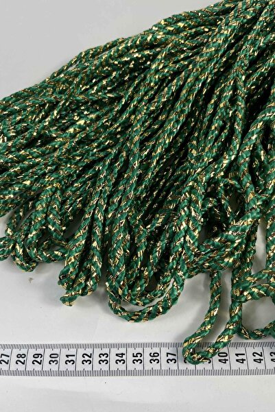 Hobigram Green Gold Twicord Double Color Cord Ribbon 0.8 mm – Decorative Orna...