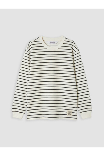 LC Waikiki RMZ GİYİM FARKIŞİLLERİNE ZERO Tricou cu dungi Roba Collar pentru b...
