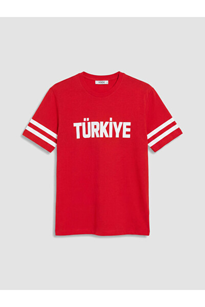 LC Waikiki تي شيرت رجالي من UZG STORE بطباعة Türkiye StandardFit من Style Hol...