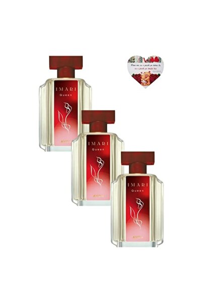 AVON Set of 3 x Imari Queen Eau de Toilette 50 ml, feminine perfume, seductiv...