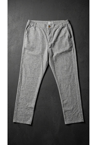 Ramon Miele Men's Plus Size Linen Trousers