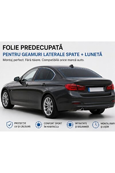 SOLTEX Kit complet de montaj, VLT 5%, Profesional, Predecupat digital, Spate ...
