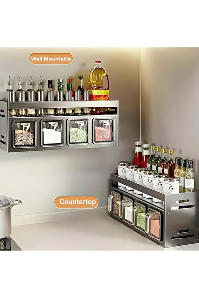 TAPIT Kitchen Spice Rack, Kitchen Organizer and Storage Rack, Spice Organizat...