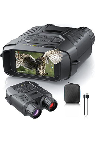 Velixo Binoclu digital cu vedere nocturnă 4K, 36MP, IR 300m, Zoom 6X, Ecran d...