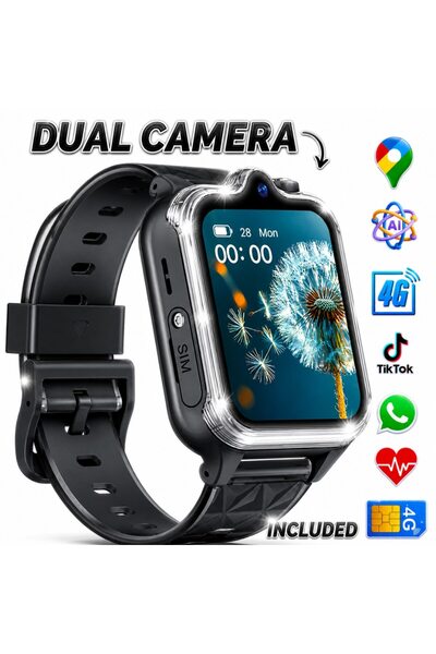 Techone KT42 Kids Smartwatch, Dual Camera, With AI, GPS, Location, Android, S...