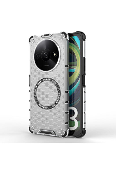 Techsuit Κυψελωτό Προστατευτικό Σιλικόνης Λευκό (Redmi A3) Κωδικός: KF2348199